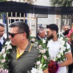 عظیم جزیده سرمربی، احسان دانش دوست و اسماعیل مسافر ۲ بازیکن گنبدی تیم ملی والیبال ب